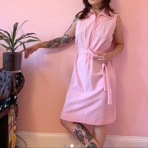 60s pink pastel dress vintage